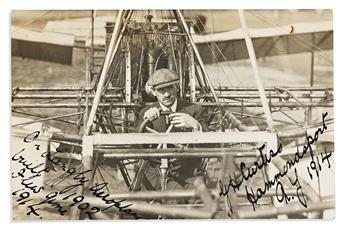 (AVIATION.) Photo archive from an early lead designer for Glenn Curtiss.